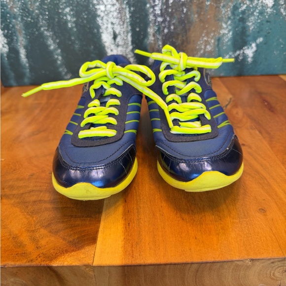 Coach Y2K Vintage Blue Metallic and Nylon Darla Sneaker - Picture 6 of 13